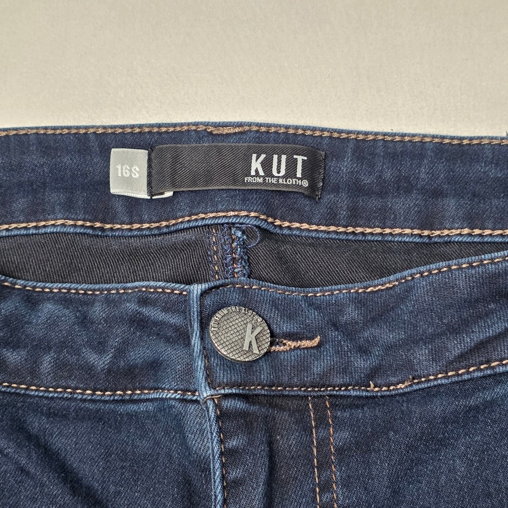 Kut from the‎ Kloth Toothpick Skinny Jeans Womens 16S Dark Wash Indigo Stretch - Picture 6 of 13